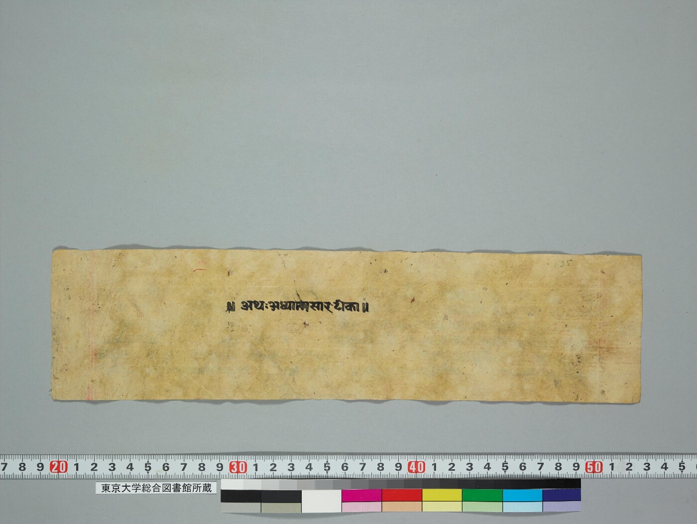 Adhyātmasāraṭīkā manuscript preview