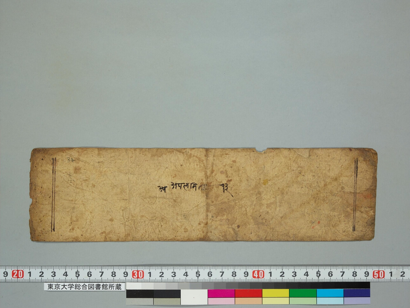 Aparimitāyur nāma mahāyānasūtra manuscript preview