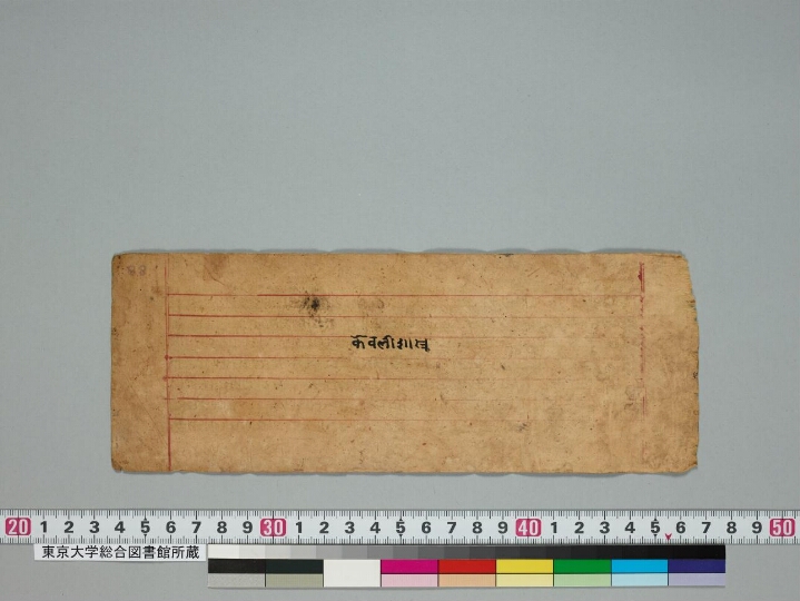 Kevalīśāstra manuscript preview
