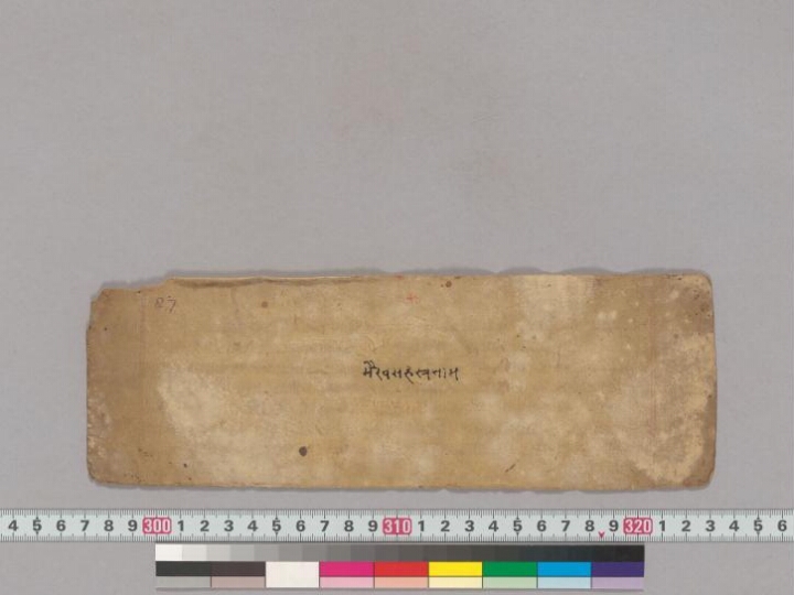 Baṭukabhairavasya sahasranāma stotra manuscript preview