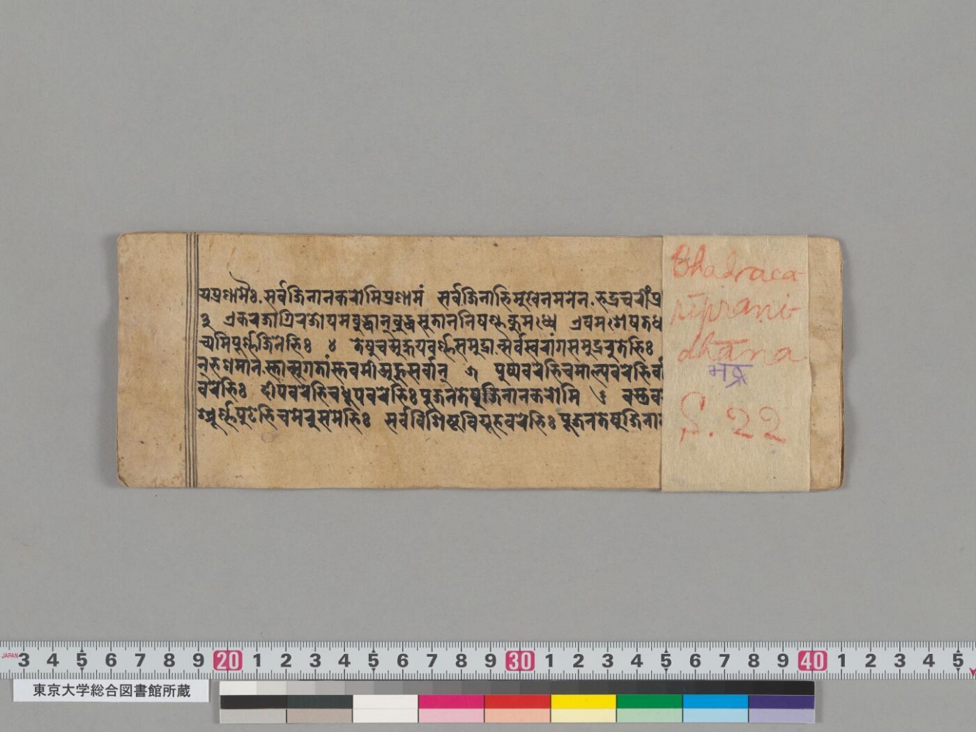 Bhadracarīpraṇidhāna manuscript preview