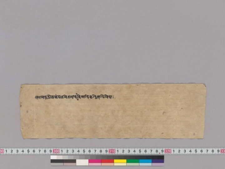 Mañjuśrī­mūla­kalpa manuscript preview