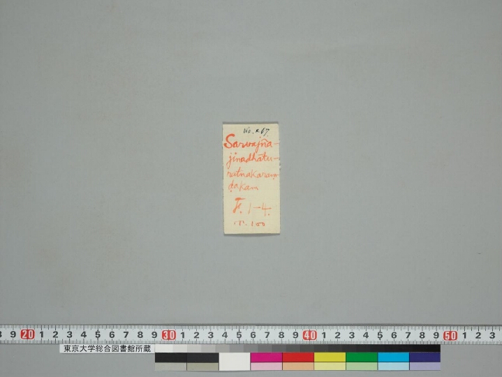 Sarvajñajinadhāturatnakaraṇḍaka manuscript preview