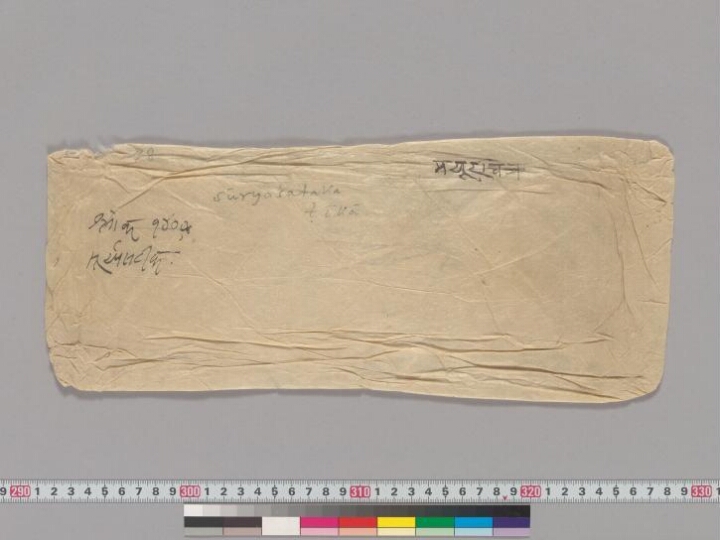 Sūryaśataka manuscript preview